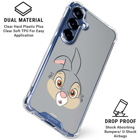 Disney Bambi Thumper Portrait Galaxy S25 Plus Clear Case