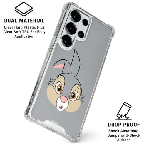 Disney Bambi Thumper Portrait Galaxy S25 Ultra Clear Case