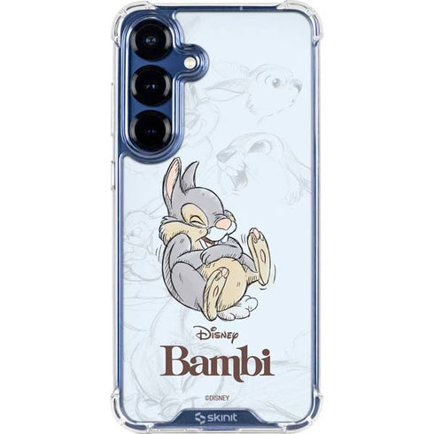 Disney Bambi Thumper Sketched portrait Galaxy S25 Clear Case