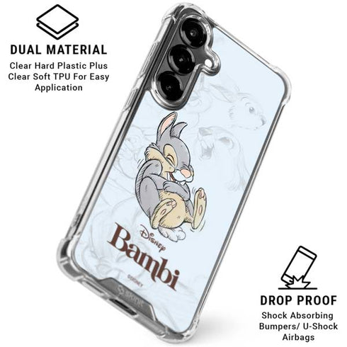 Disney Bambi Thumper Sketched portrait Galaxy S26 Clear Case