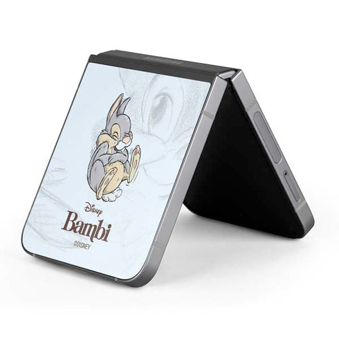Disney Bambi Thumper Sketched portrait Galaxy Z Flip6 Skin