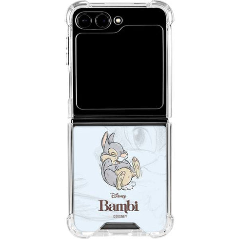 Disney Bambi Thumper Sketched portrait Galaxy Z Flip6 Clear Case