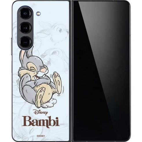 Disney Bambi Thumper Sketched portrait Galaxy Z Fold5 5G Skin