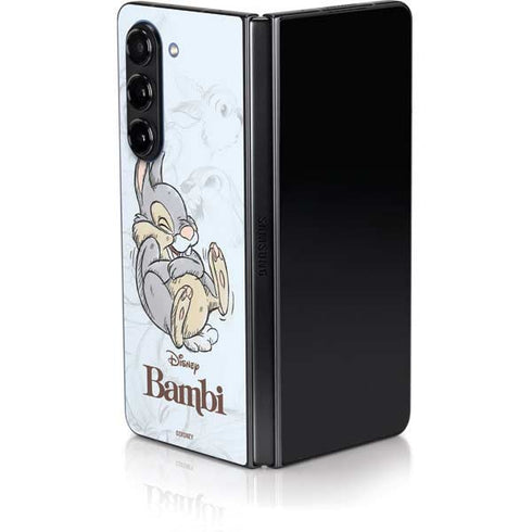 Disney Bambi Thumper Sketched portrait Galaxy Z Fold5 5G Skin