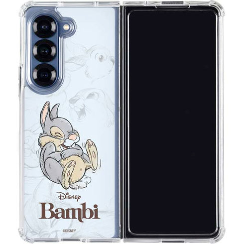Disney Bambi Thumper Sketched portrait Galaxy Z Fold6 Clear Case