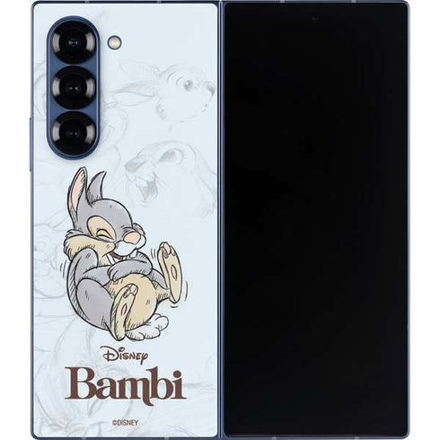 Disney Bambi Thumper Sketched portrait Galaxy Z Fold6 Skin