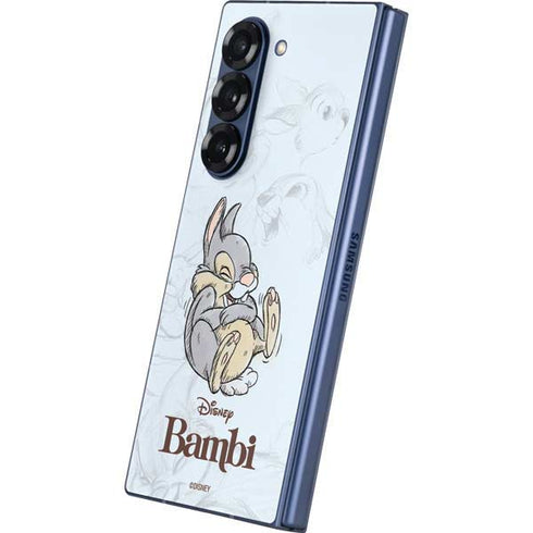 Disney Bambi Thumper Sketched portrait Galaxy Z Fold6 Skin