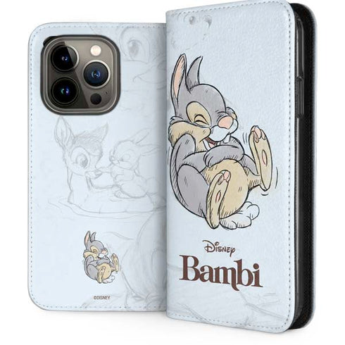 Disney Bambi Thumper Sketched portrait iPhone 13 Pro Folio Case