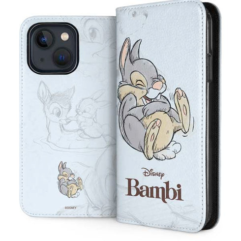 Disney Bambi Thumper Sketched portrait iPhone 14 Folio Case