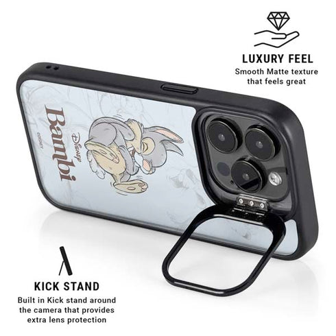 Disney Bambi Thumper Sketched portrait iPhone 14 Pro Max Kickstand Case