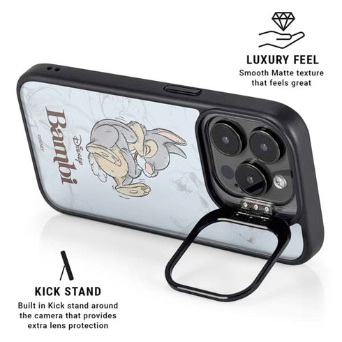 Disney Bambi Thumper Sketched portrait iPhone 15 Pro Max Kickstand Case