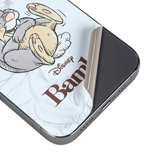 Disney Bambi Thumper Sketched portrait iPhone 15 Pro Max Skin