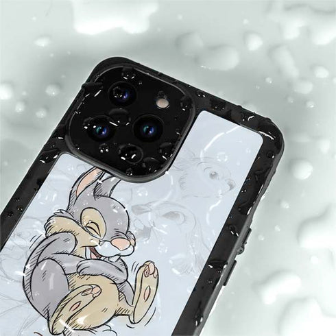 Disney Bambi Thumper Sketched portrait iPhone 15 Pro Waterproof Case