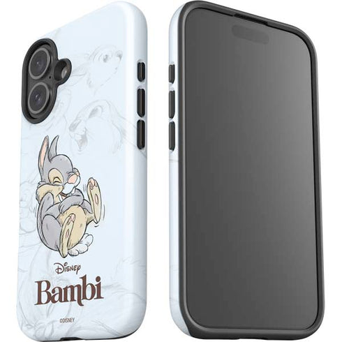 Disney Bambi Thumper Sketched portrait iPhone 16 Impact Case