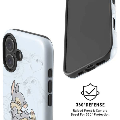 Disney Bambi Thumper Sketched portrait iPhone 16 Magsafe Impact Case