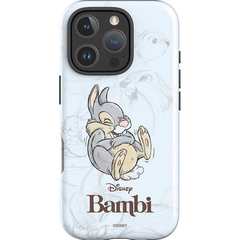 Disney Bambi Thumper Sketched portrait iPhone 16 Pro Max Magsafe Impact Case