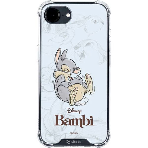 Disney Bambi Thumper Sketched portrait iPhone 16e Clear Case