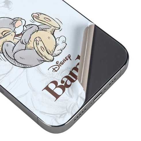 Disney Bambi Thumper Sketched portrait iPhone 16e Skin