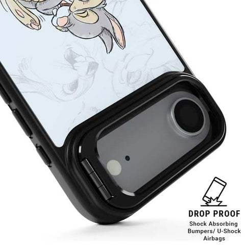 Disney Bambi Thumper Sketched portrait iPhone 17 Air Kickstand Case