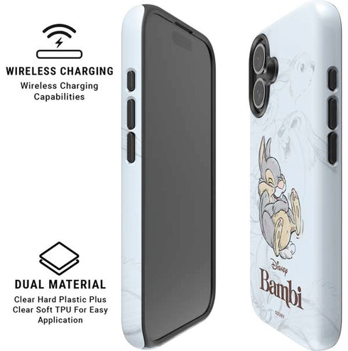 Disney Bambi Thumper Sketched portrait iPhone 17 Magsafe Impact Case