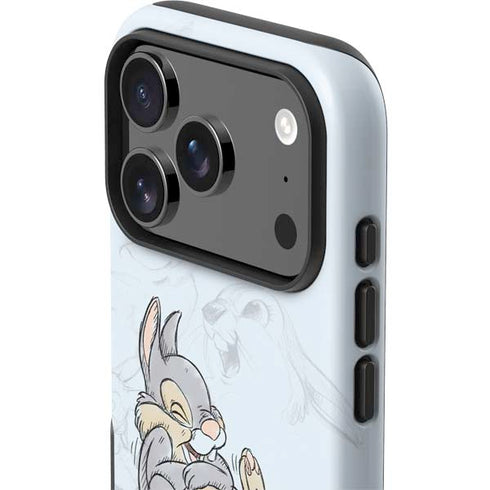 Disney Bambi Thumper Sketched portrait iPhone 17 Pro Impact Case