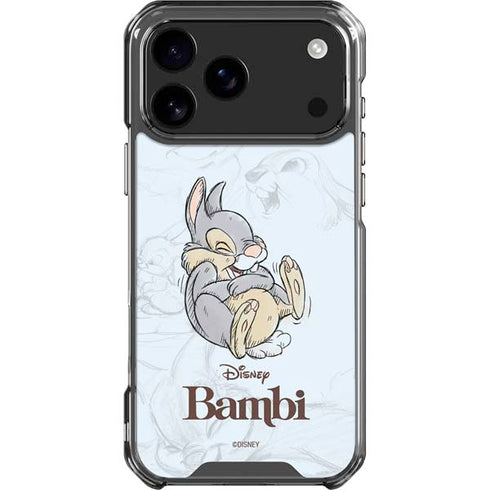 Disney Bambi Thumper Sketched portrait iPhone 17 Pro Max Clear Case