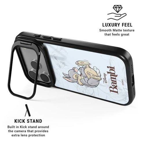 Disney Bambi Thumper Sketched portrait iPhone 17 Pro Max Kickstand Case