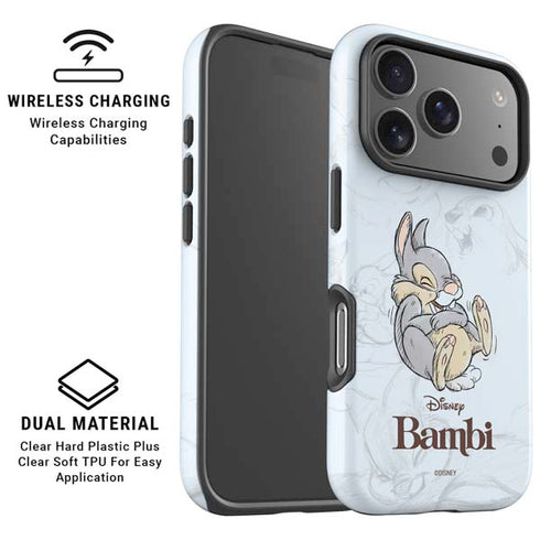 Disney Bambi Thumper Sketched portrait iPhone 17 Pro Max Magsafe Impact Case