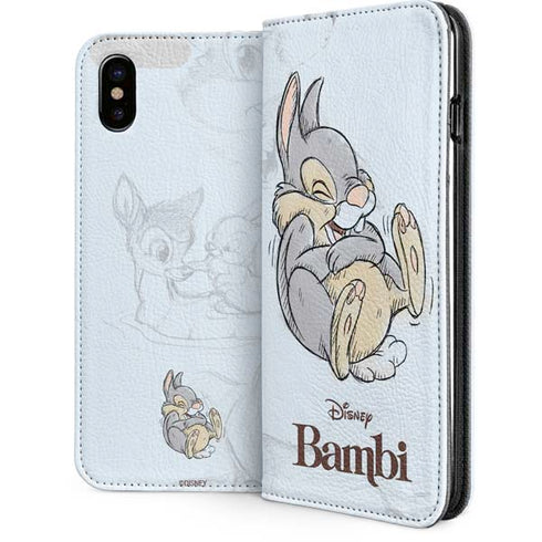 Disney Bambi Thumper Sketched portrait iPhone 8 Folio Case