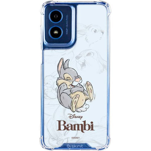 Disney Bambi Thumper Sketched portrait Moto G 5G (2024) Clear Case