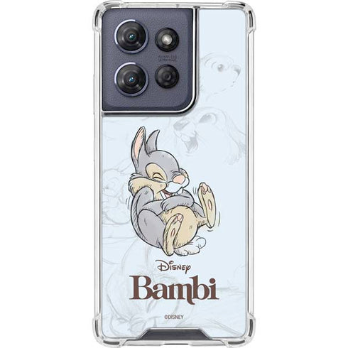 Disney Bambi Thumper Sketched portrait Moto G Play 5G (2025) Clear Case