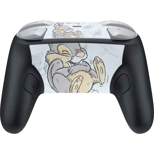Disney Bambi Thumper Sketched portrait Nintendo Switch 2 (2025) Pro Controller Skin