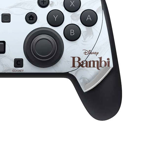 Disney Bambi Thumper Sketched portrait Nintendo Switch 2 (2025) Pro Controller Skin