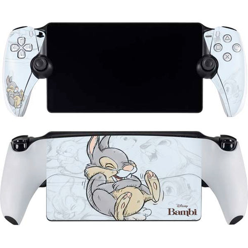 Disney Bambi Thumper Sketched portrait PlayStation Portal Remote Player Skin