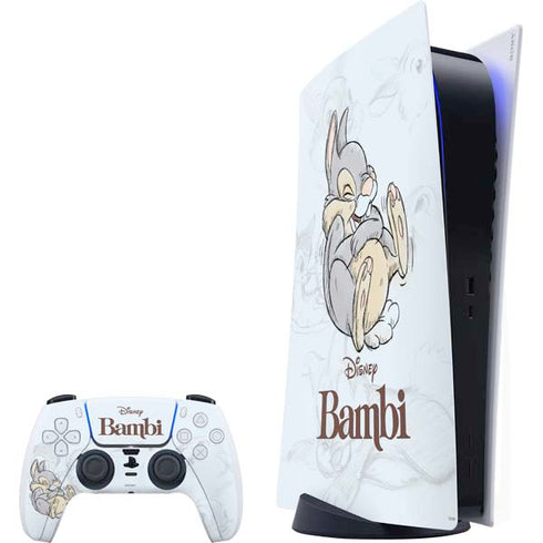 Disney Bambi Thumper Sketched portrait PlayStation PS5 Skins