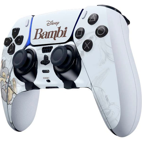 Disney Bambi Thumper Sketched portrait PS5 DualSense Edge Pro Controller Skin