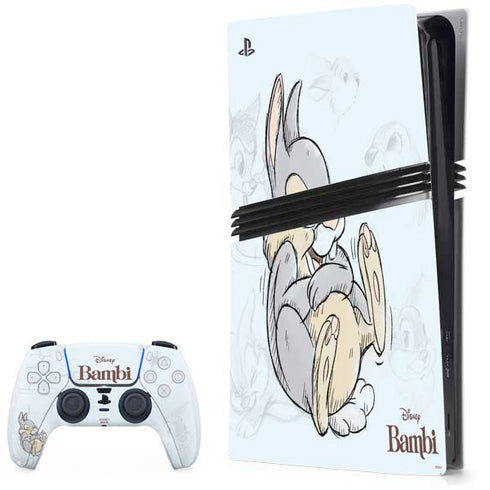 Disney Bambi Thumper Sketched portrait PS5 Pro Bundle Skin