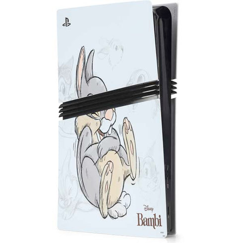 Disney Bambi Thumper Sketched portrait PS5 Pro Console Skin