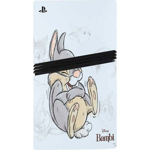 Disney Bambi Thumper Sketched portrait PS5 Pro Console Skin