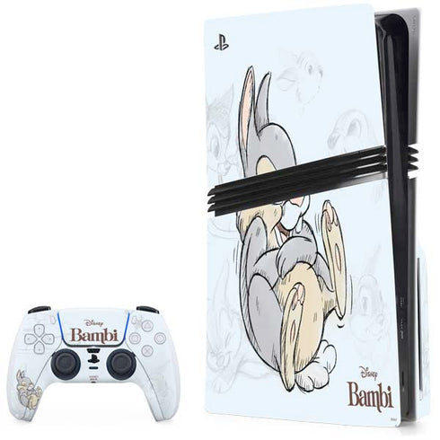 Disney Bambi Thumper Sketched portrait PlayStation PS5 Skins