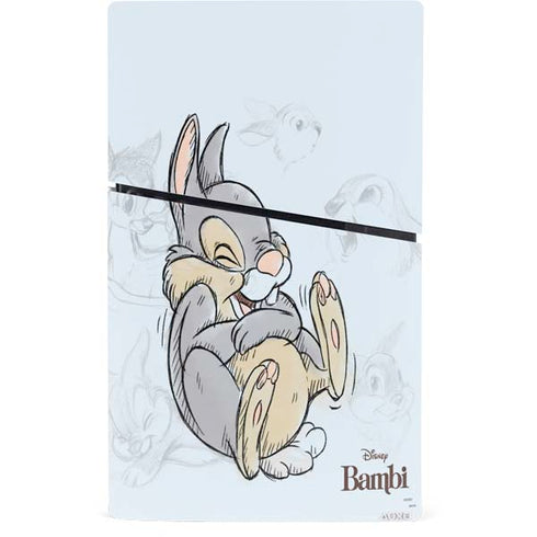 Disney Bambi Thumper Sketched portrait PS5 Slim Digital Edition Console Skin