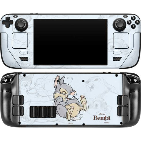 Disney Bambi Thumper Sketched portrait Steam Deck Handheld Gaming Computer OLED Skin