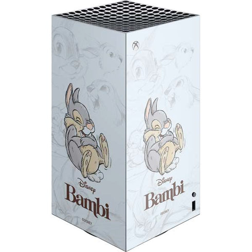 Disney Bambi Thumper Sketched portrait XBox Series X Digital Edition Console Skin