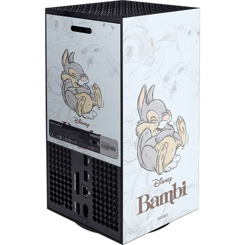 Disney Bambi Thumper Sketched portrait XBox Series X Digital Edition Console Skin