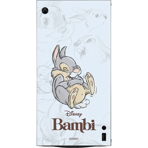 Disney Bambi Thumper Sketched portrait XBox Series X Digital Edition Console Skin