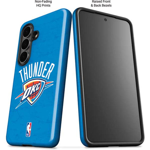 NBA OKC Thunder Distressed Galaxy S26 Plus Impact Case