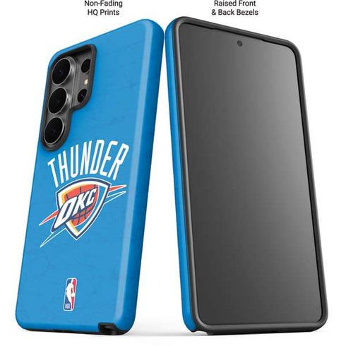 NBA OKC Thunder Distressed Galaxy S26 Ultra Impact Case
