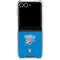 NBA OKC Thunder Distressed Galaxy Z Flip7 Clear Case