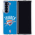 NBA OKC Thunder Distressed Galaxy Z Fold7 Clear Case
