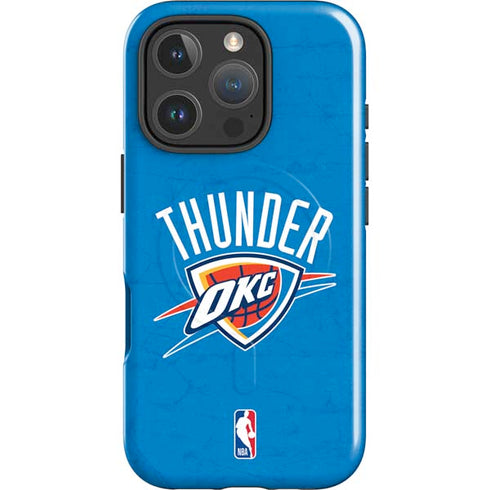NBA OKC Thunder Distressed iPhone 16 Pro Magsafe Impact Case